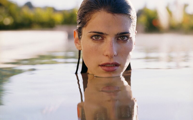 Woman in Water — Brown, Calm