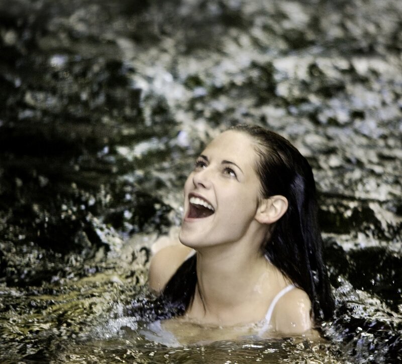 Woman in Water — Brown, Playful
