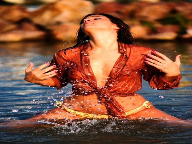 Woman in Water — Brown