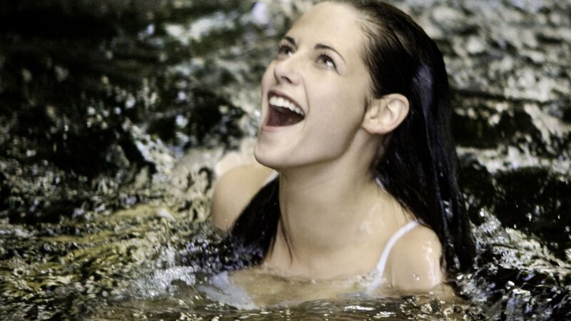 Woman in Water — White, Joyful