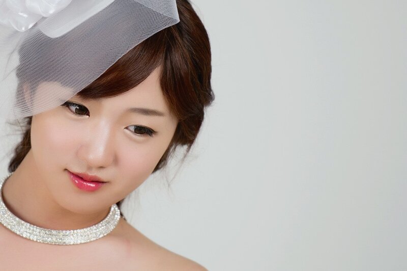 woman in wedding attire