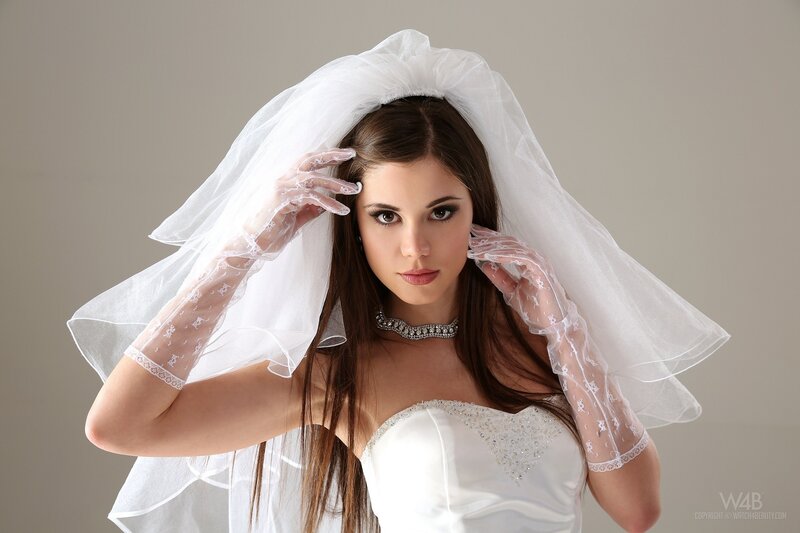 woman in wedding attire