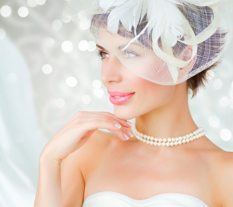 Woman in Wedding Attire — White, Elegant