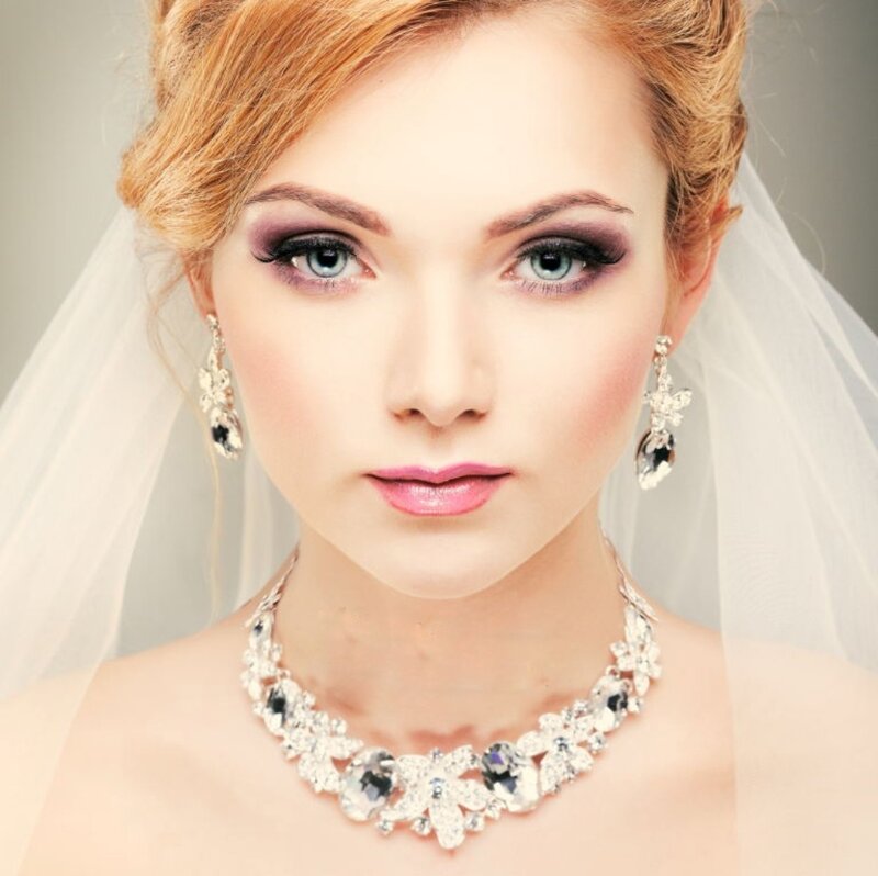 Woman in Wedding Attire — White, Formal, Photograph
