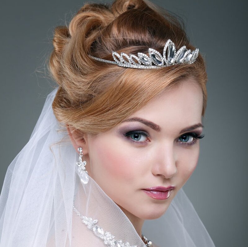 Woman in Wedding Attire — White, Formal