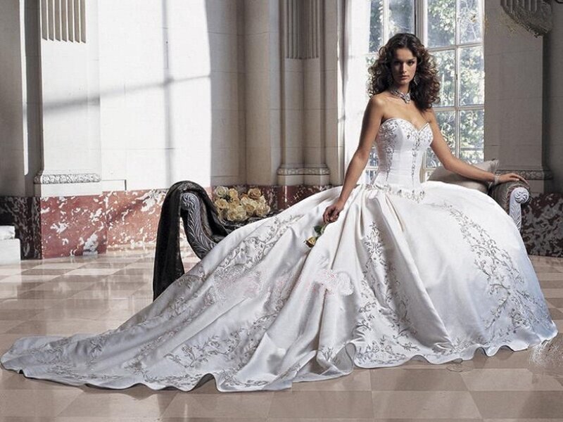 woman in wedding dress