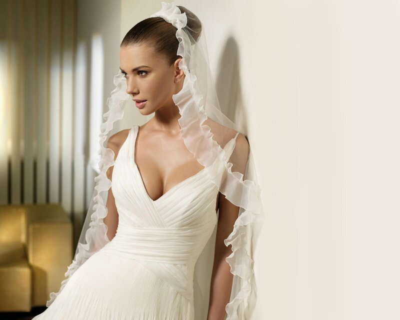 woman in wedding dress