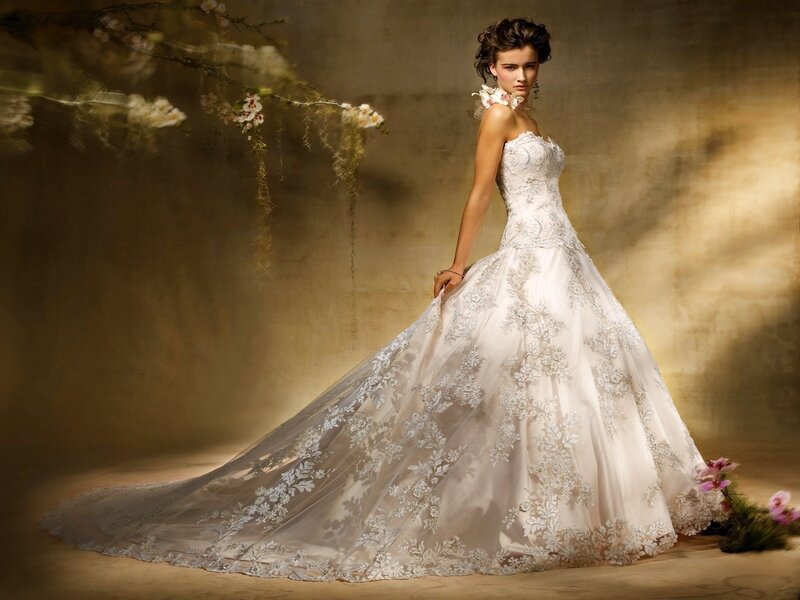 woman in wedding dress