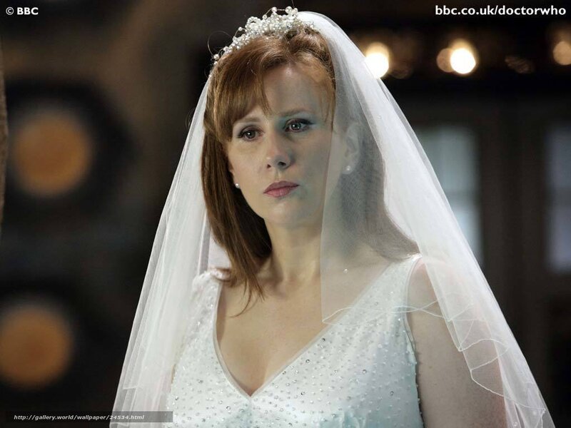 Woman in wedding dress