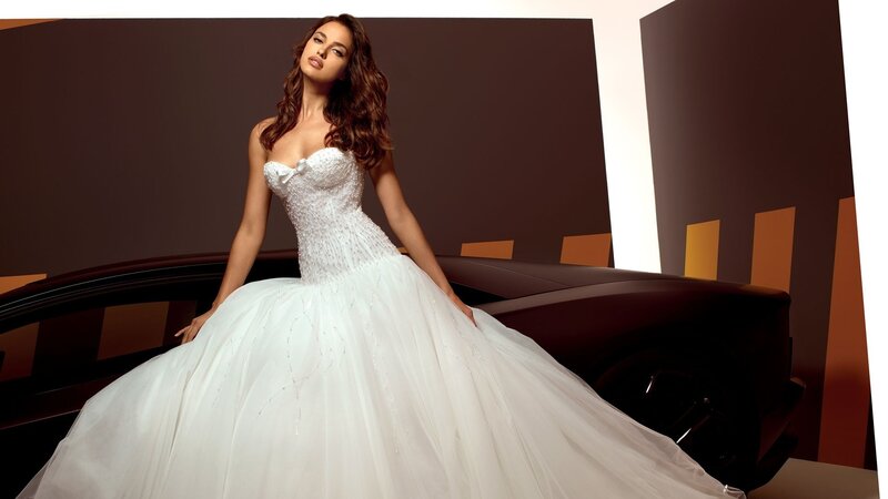 woman in wedding dress