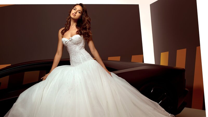 woman in wedding dress