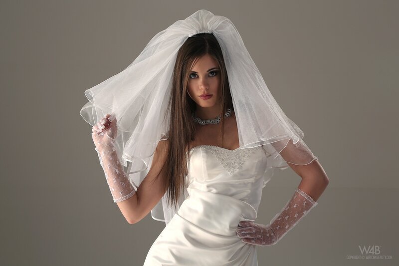 woman in wedding dress