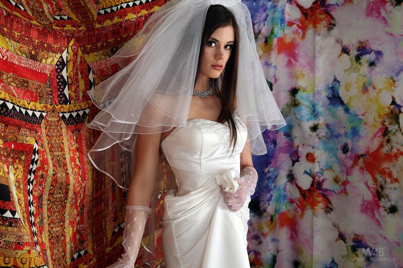 woman in wedding dress