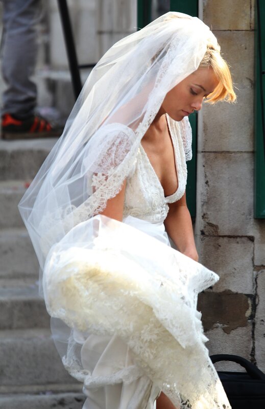 woman in wedding dress