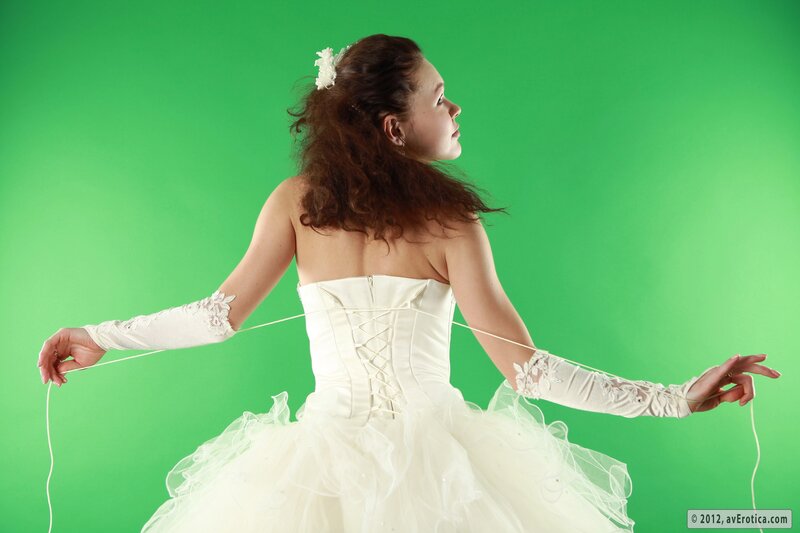 woman in wedding dress