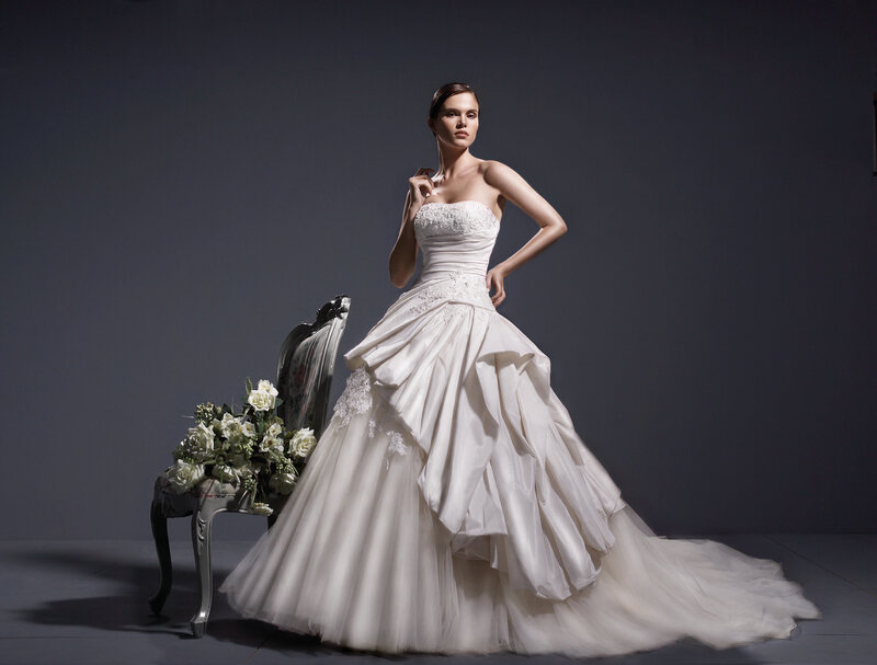 woman in wedding dress