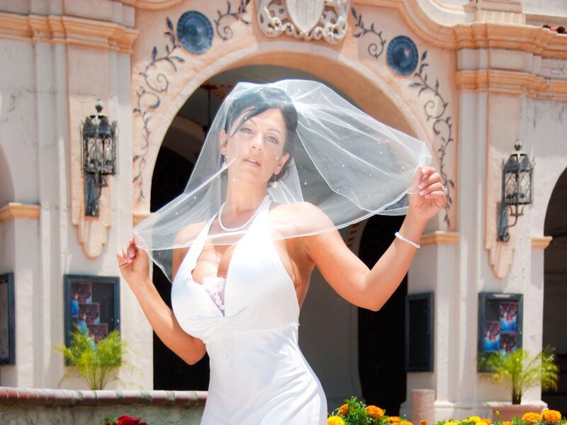 woman in wedding dress