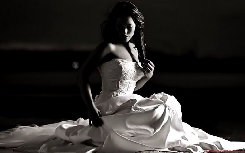 woman in wedding dress