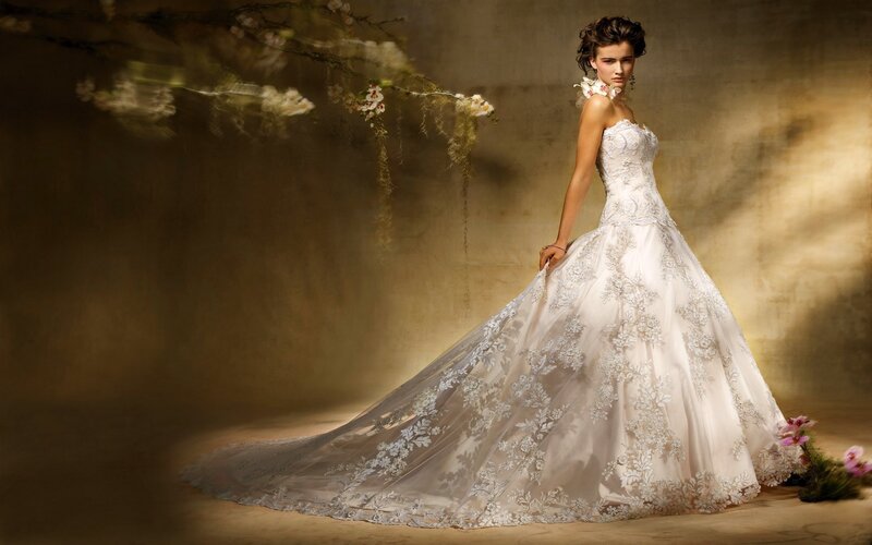 woman in wedding dress