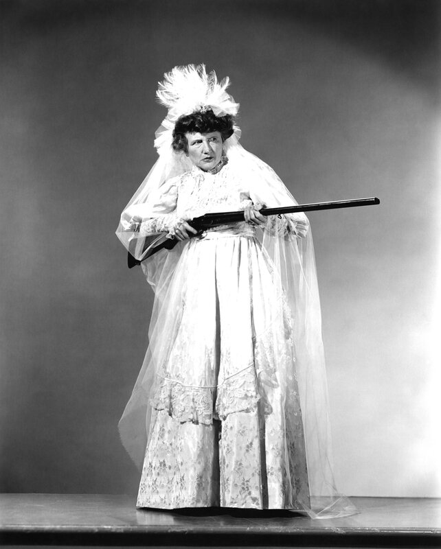 Woman in Wedding Dress — Black, Dramatic, Photograph, Gun