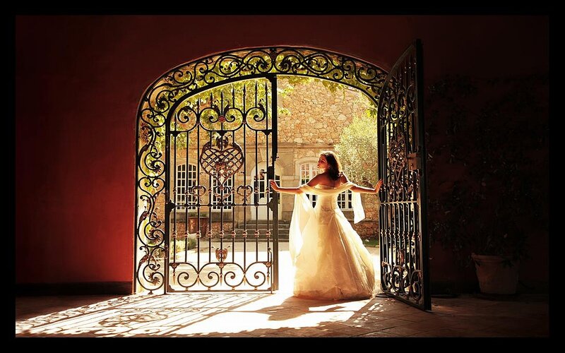 Woman in Wedding Dress — Red