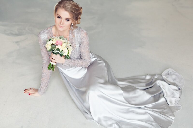 Woman in Wedding Dress — Silver