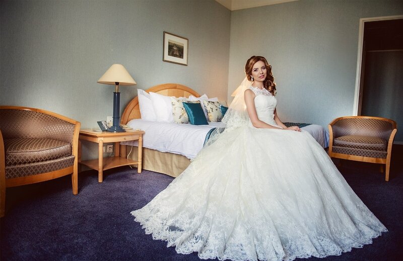 Woman in Wedding Dress — White, Calm, Photograph
