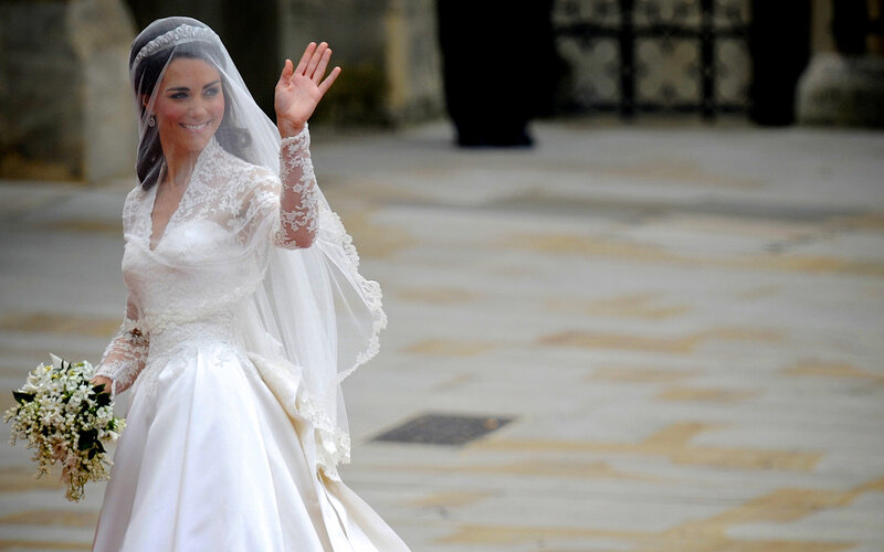 Woman in Wedding Dress — White, Celebratory, Afternoon