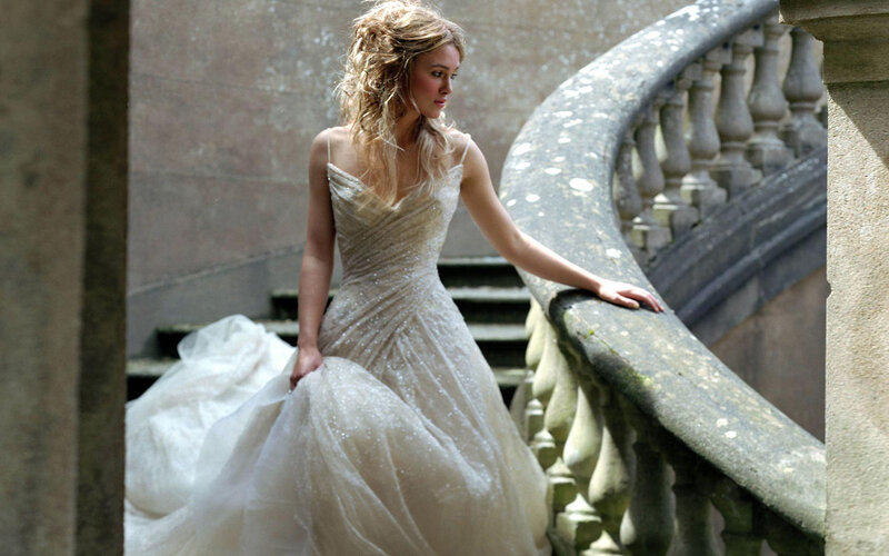 Woman in Wedding Dress — White, Dramatic, Afternoon, Photograph