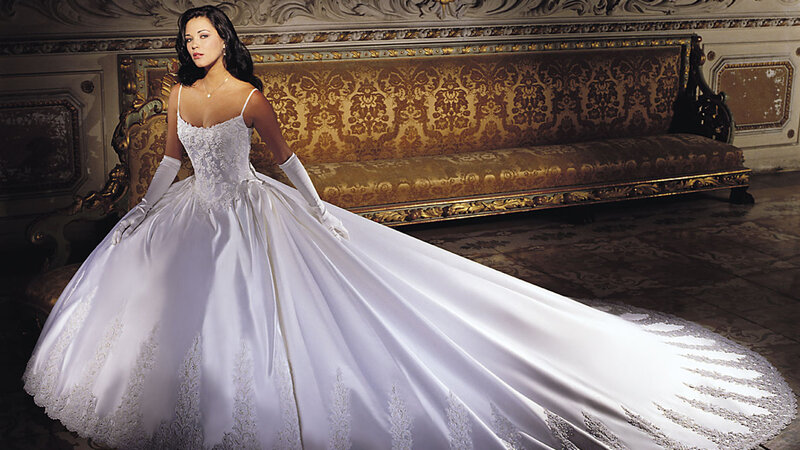 Woman in Wedding Dress — White, Dramatic, Photograph, Gloves