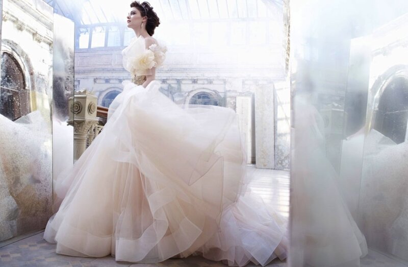Woman in Wedding Dress — White, Dramatic, Photograph, Mirror, Building