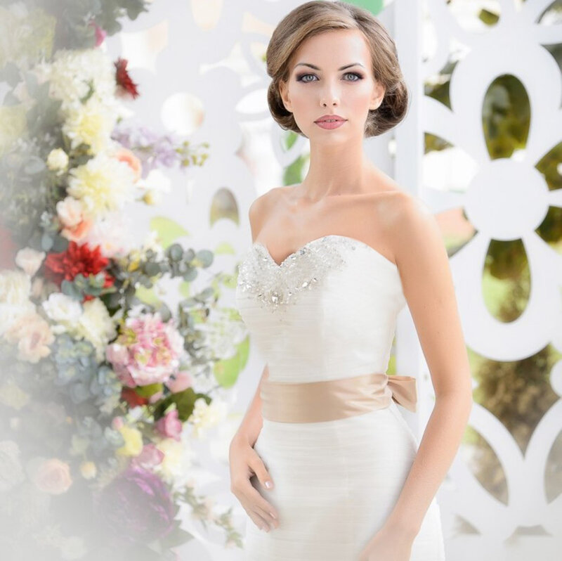 Woman in Wedding Dress — White, Formal, Afternoon