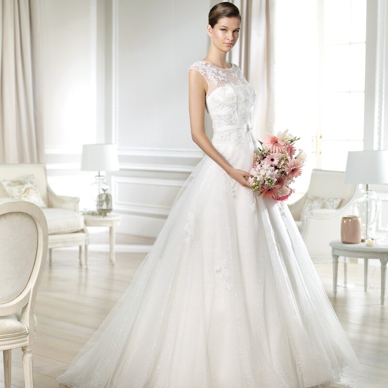 Woman in Wedding Dress — White, Serene, Afternoon, Photograph, Flower Bouquet, Armchair
