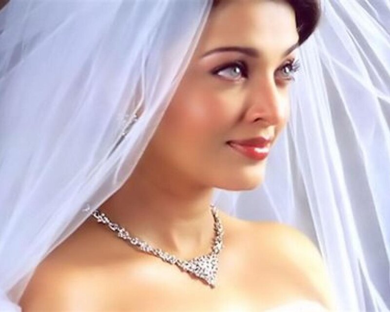 Woman in Wedding Veil — White