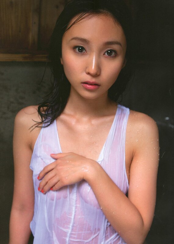 woman in wet top