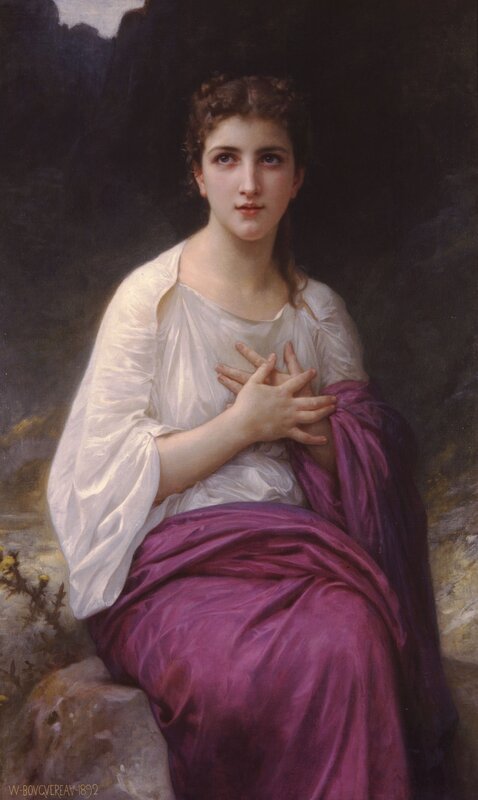 Woman in White and Purple Dress — Serene
