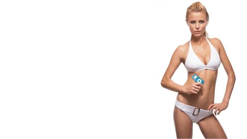 Woman in White Bikini — Neutral