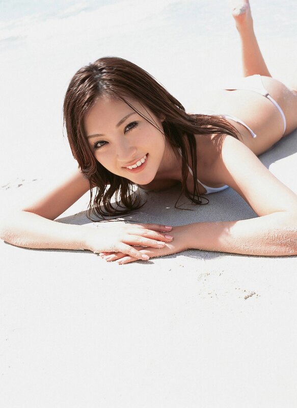 woman in white bikini on beach