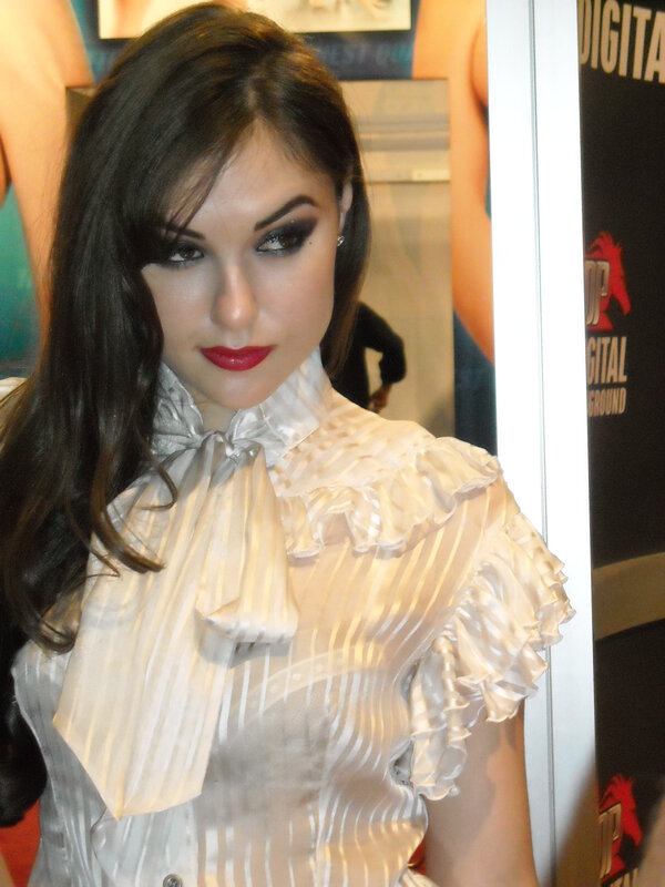 woman in white blouse