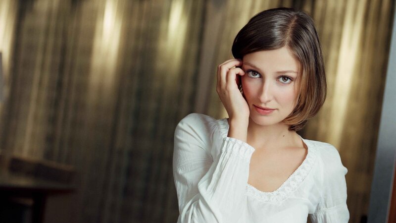 woman in white blouse