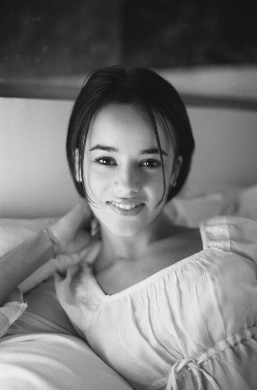 woman in white blouse