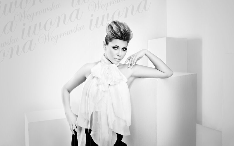 woman in white blouse portrait