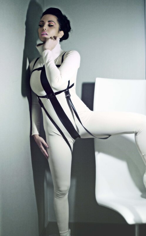 woman in white bodysuit