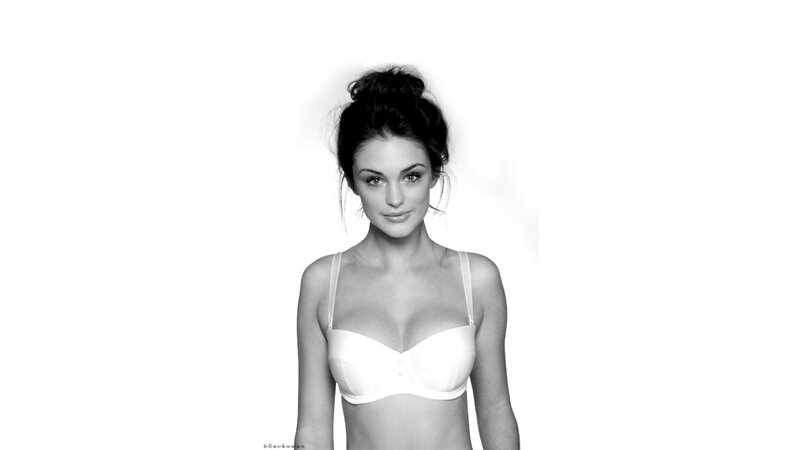 woman in white bra
