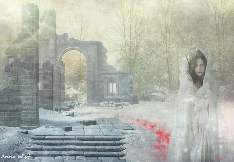 Woman in White Cloak — Melancholic
