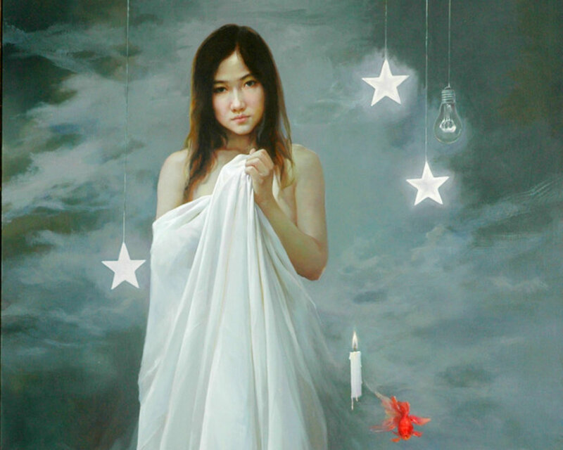 Woman in White Cloth — Dreamy