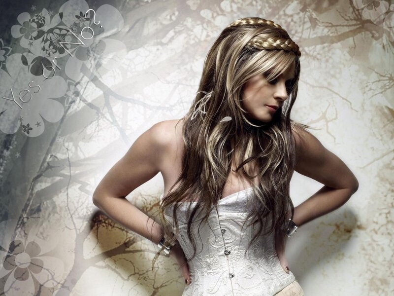 woman in white corset
