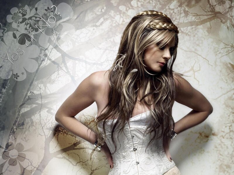 woman in white corset