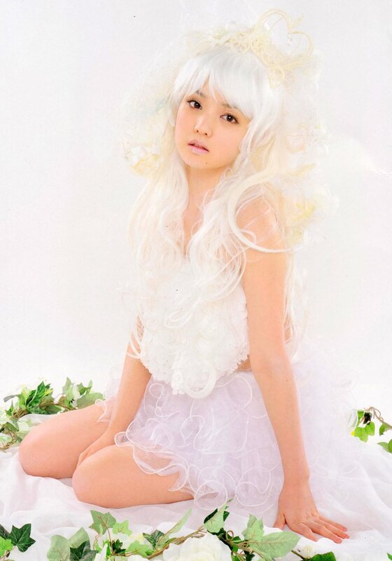 woman in white costume
