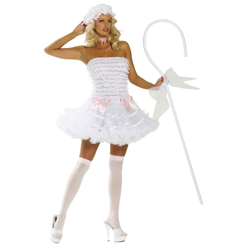 woman in white costume